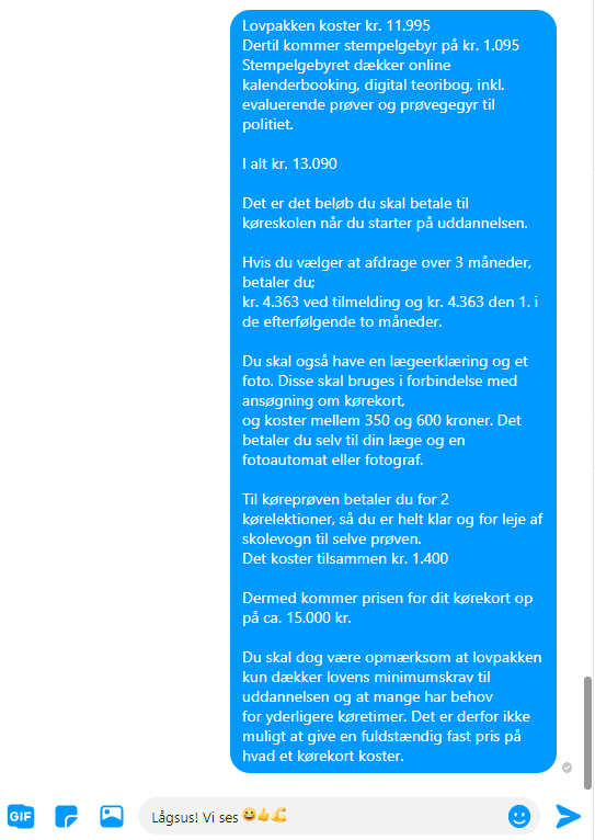 Priser 1 Snip fra facebook